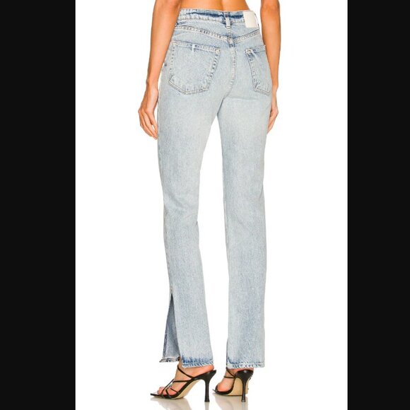 GRLFRND The Harlow High Rise Slit Bootcut Jeans – Encinitas Wash NWT Size 24 - Picture 3 of 9